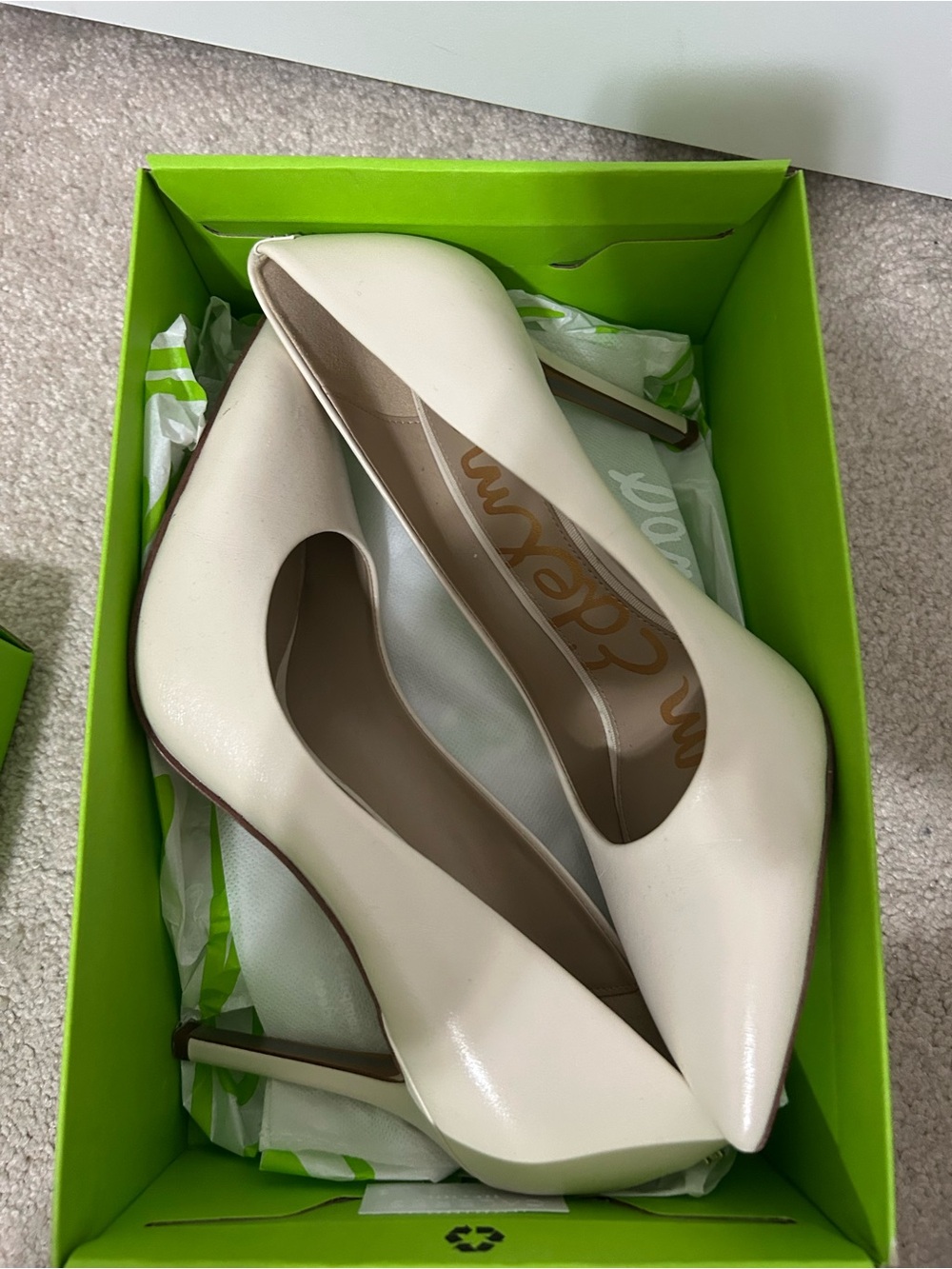Sam Edelman Hazel Pointed-Toe Pump in Ivory